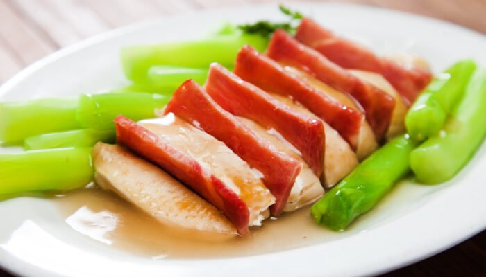 ayam rebus kailan pakai ham