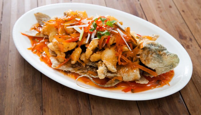 ikan gurame saos asam manis