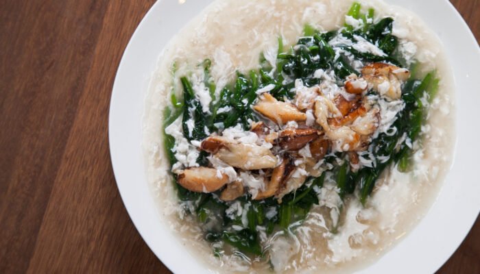 kepiting cah sayur pocay