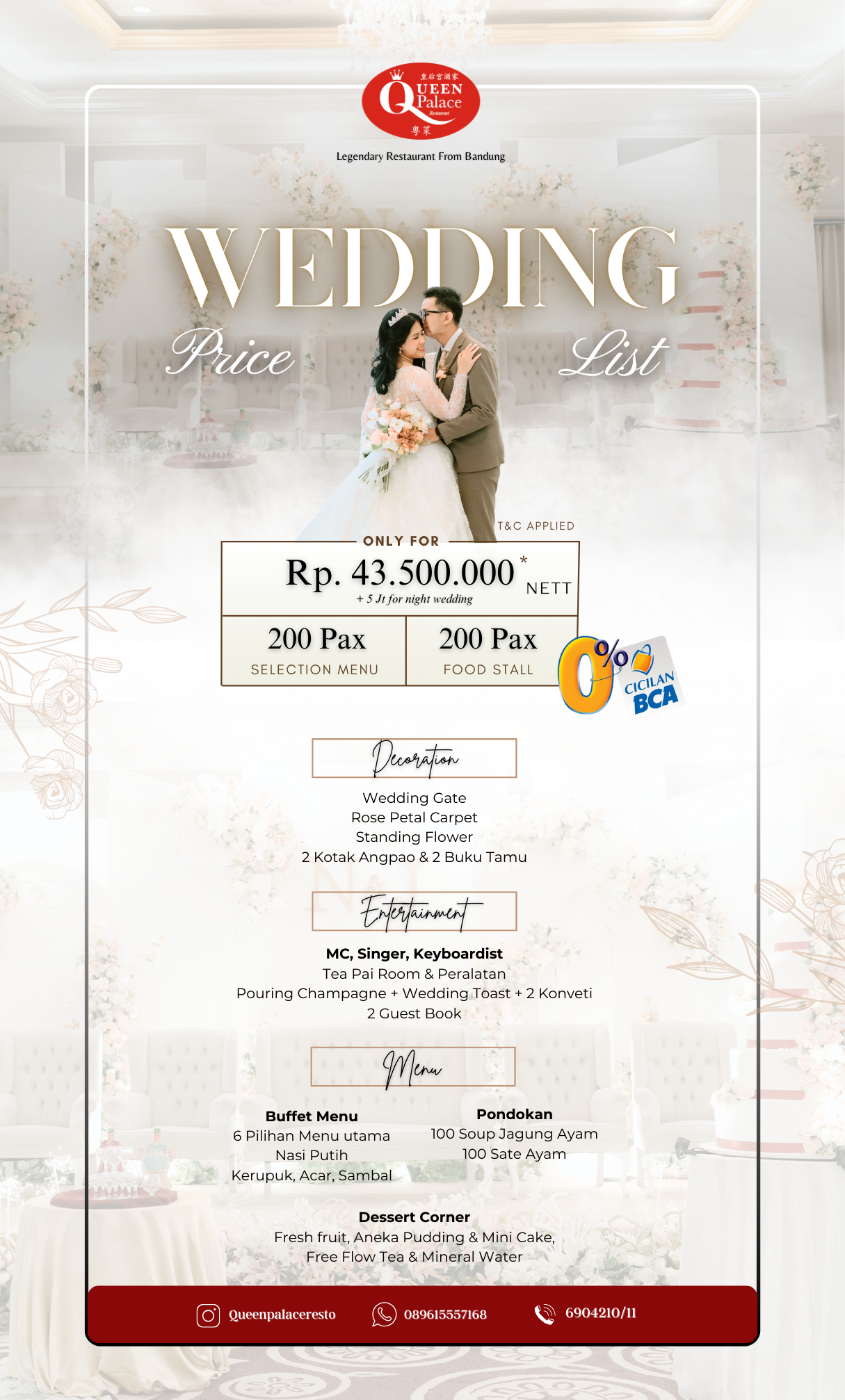 wedding 200pax