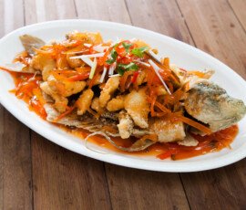 ikan gurame saos asam manis